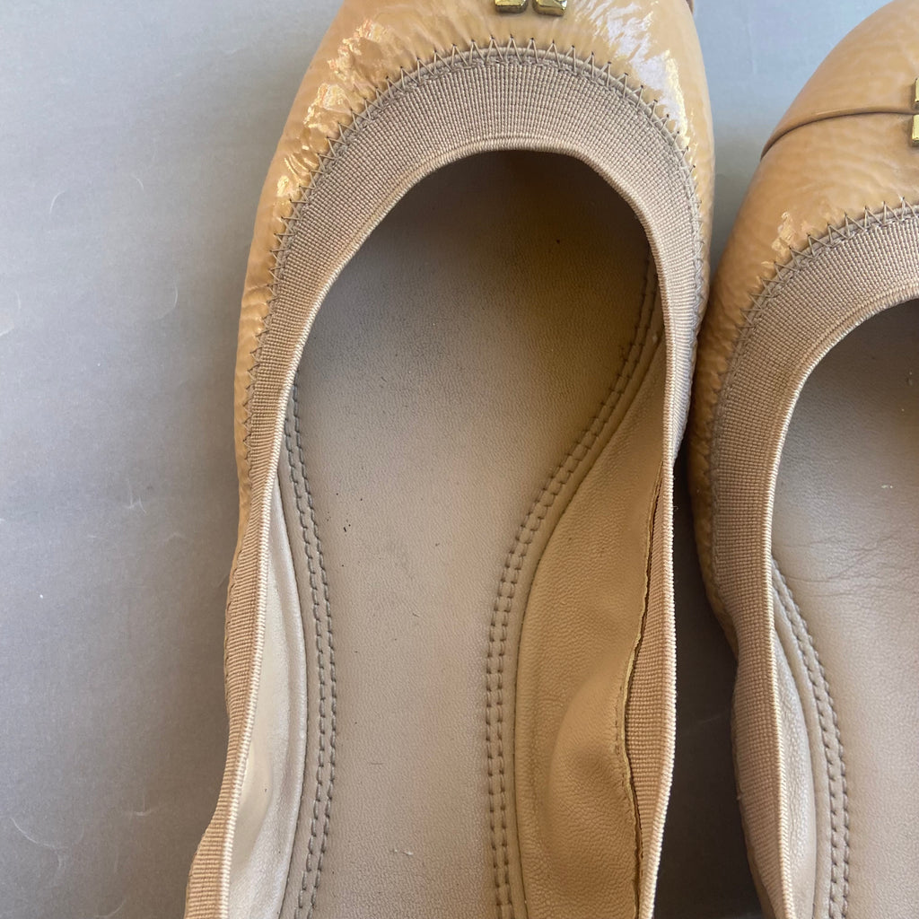 Tory Burch Beige 'Jolie' Ballet Flats | Pre Loved |