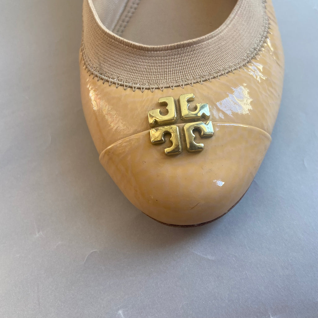 Tory Burch Beige 'Jolie' Ballet Flats | Pre Loved |