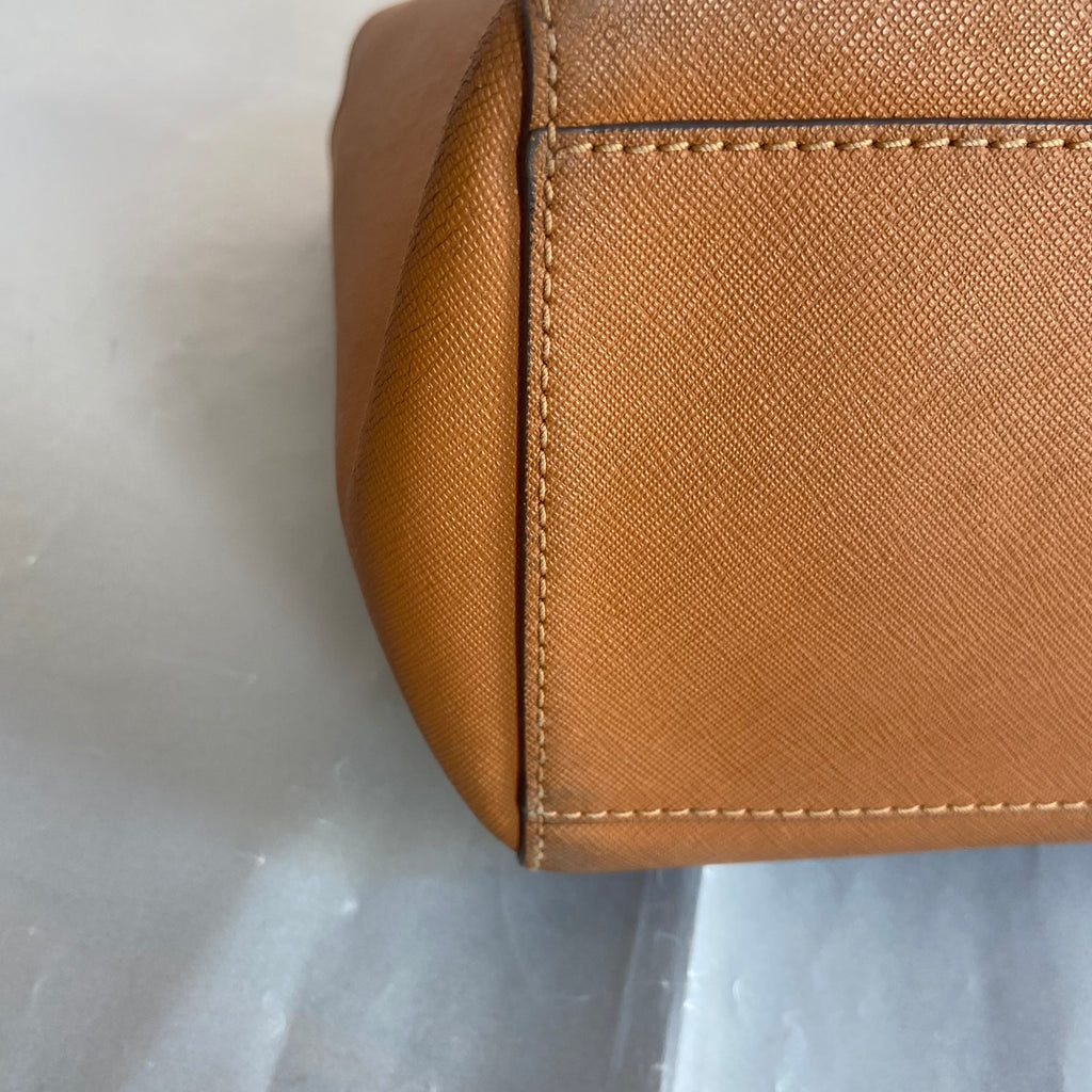Tory Burch Brown Leather York Tote Bag | Pre Loved |