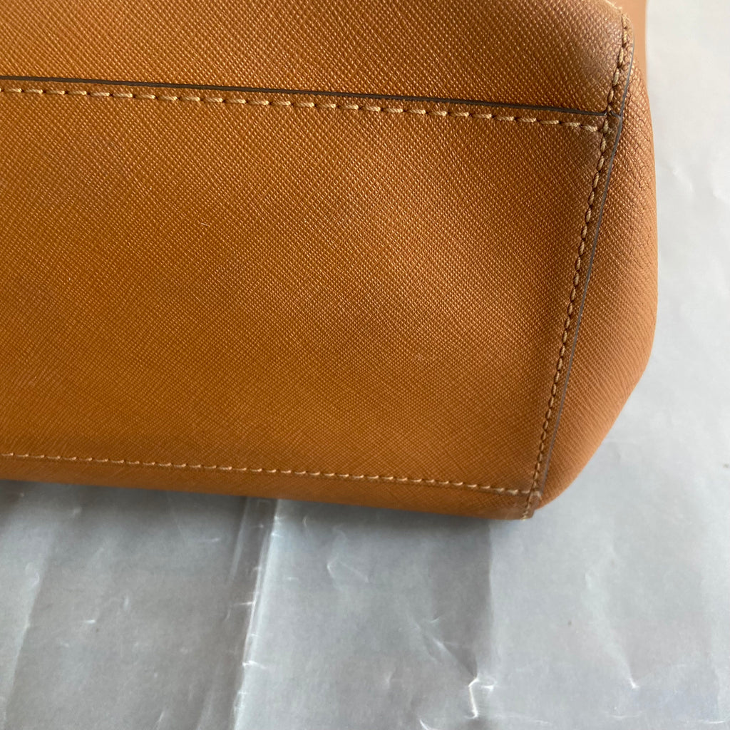 Tory Burch Brown Leather York Tote Bag | Pre Loved |