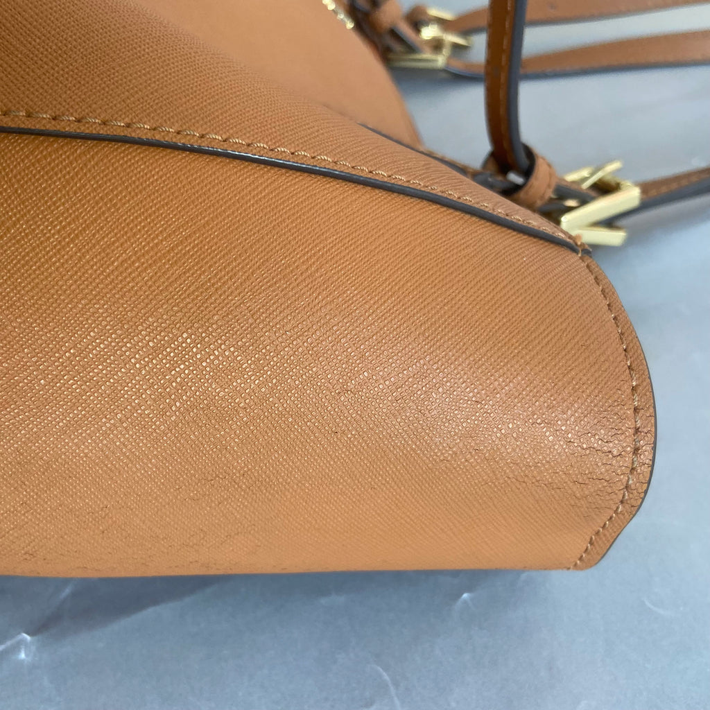 Tory Burch Brown Leather York Tote Bag | Pre Loved |