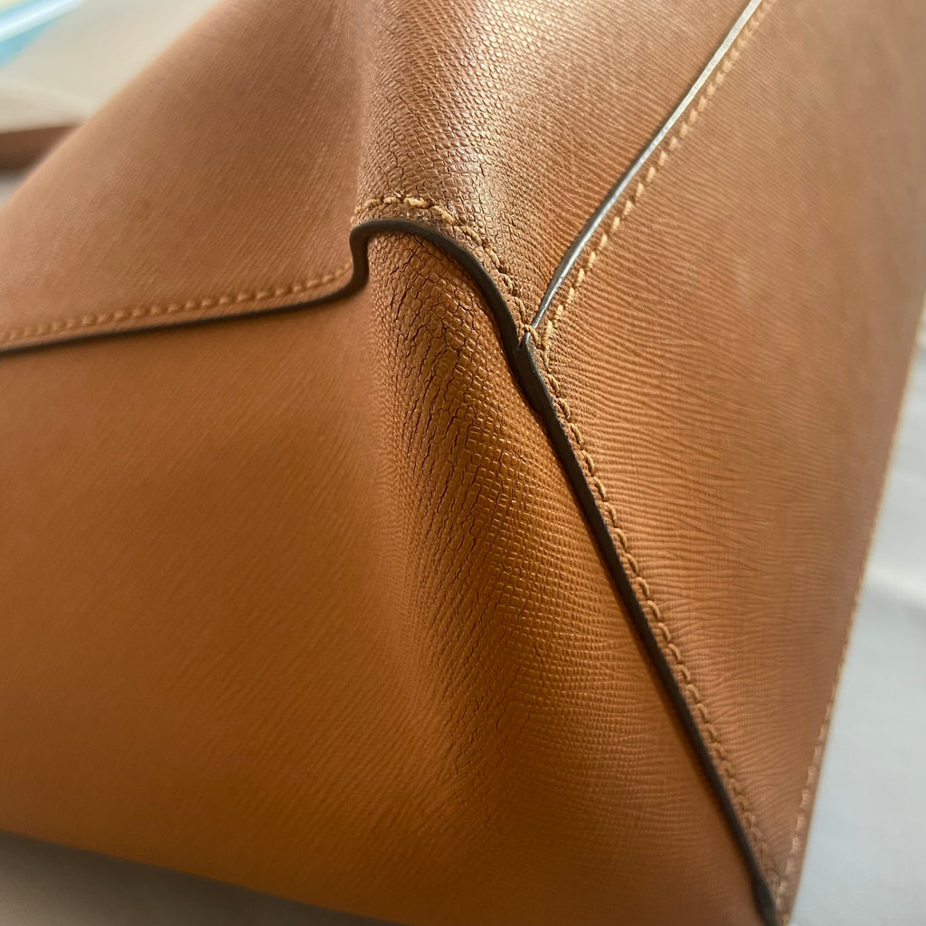 Tory Burch Brown Leather York Tote Bag | Pre Loved |