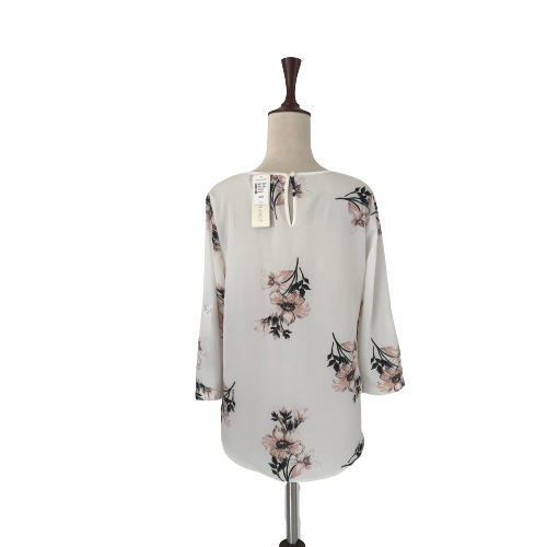 Urbanology White Printed Sheer Shirt | Brand New |