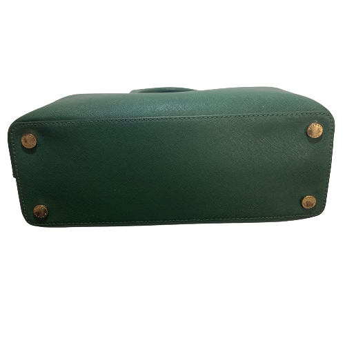 Michael Kors Emerald Green Leather Satchel | Gently Used |