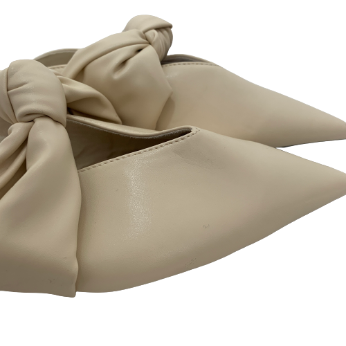 ZARA Cream Pointed Mules | Brand New |