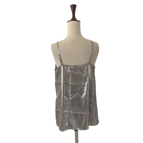 River Island Silver Sleeveless Top | Brand New |