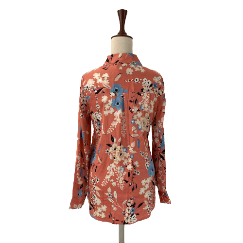 Marks & Spencer Peach Printed Collared Shirt | Brand New |