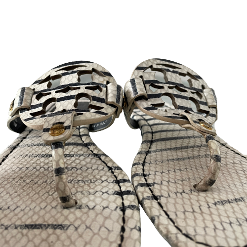 Tory Burch Snakeskin Print 'Miller' Sandals | Pre Loved |