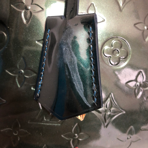 Louis Vuitton ALMA GM Green Vernis Leather Tote