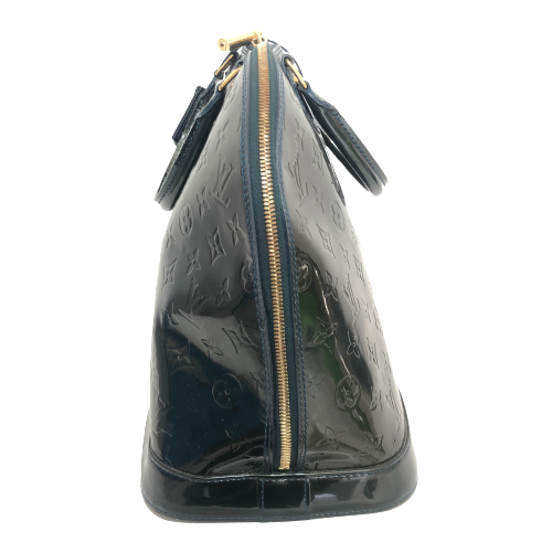 Louis Vuitton ALMA GM Green Vernis Leather Tote