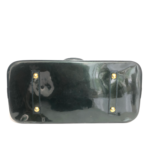 Louis Vuitton ALMA GM Green Vernis Leather Tote