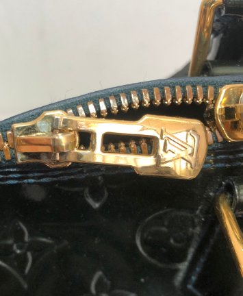 Louis Vuitton ALMA GM Green Vernis Leather Tote