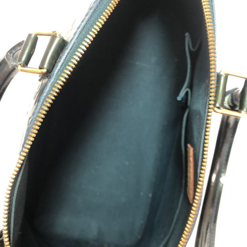 Louis Vuitton ALMA GM Green Vernis Leather Tote