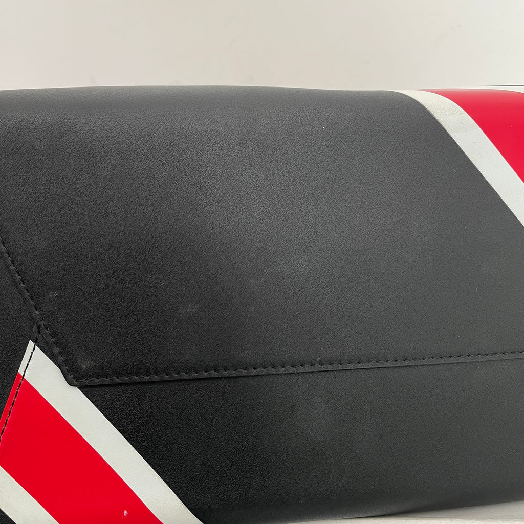 Karl Lagerfeld Black, Red & White Stripe Hobo Bag | Gently Used |