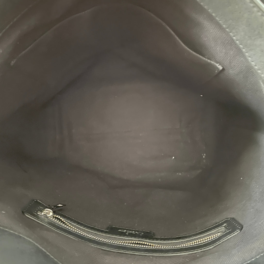 Karl Lagerfeld Black, Red & White Stripe Hobo Bag | Gently Used |