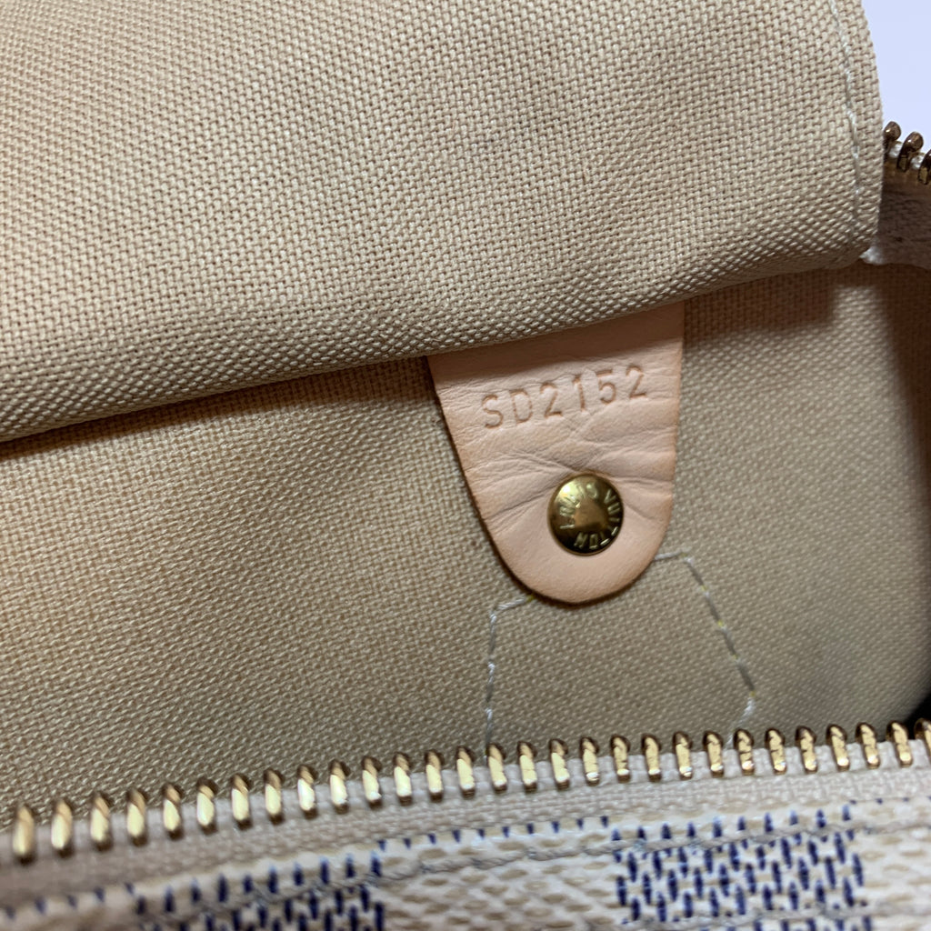 Louis Vuitton Damier Azur Speedy 30 Bag | Gently Used |