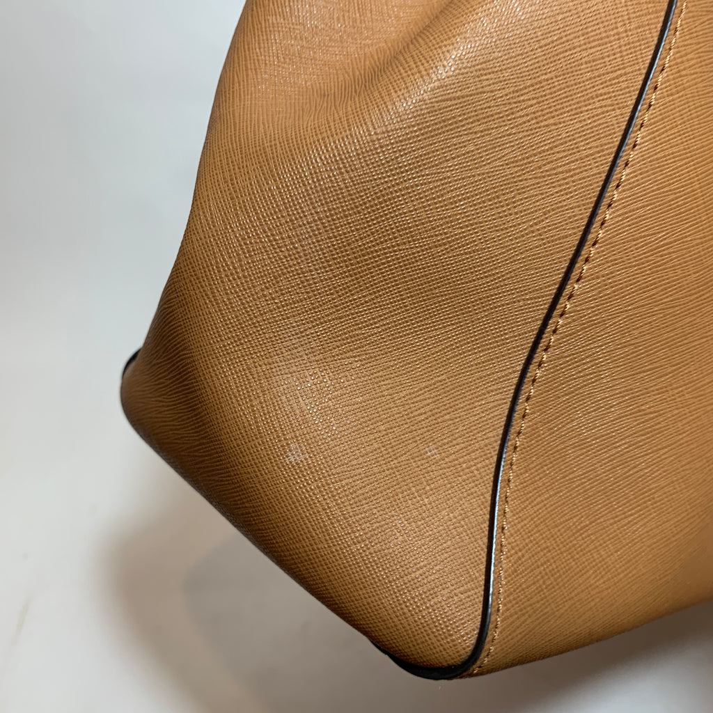 Michael Kors Tan Leather Chain Strap Tote | Pre Loved |