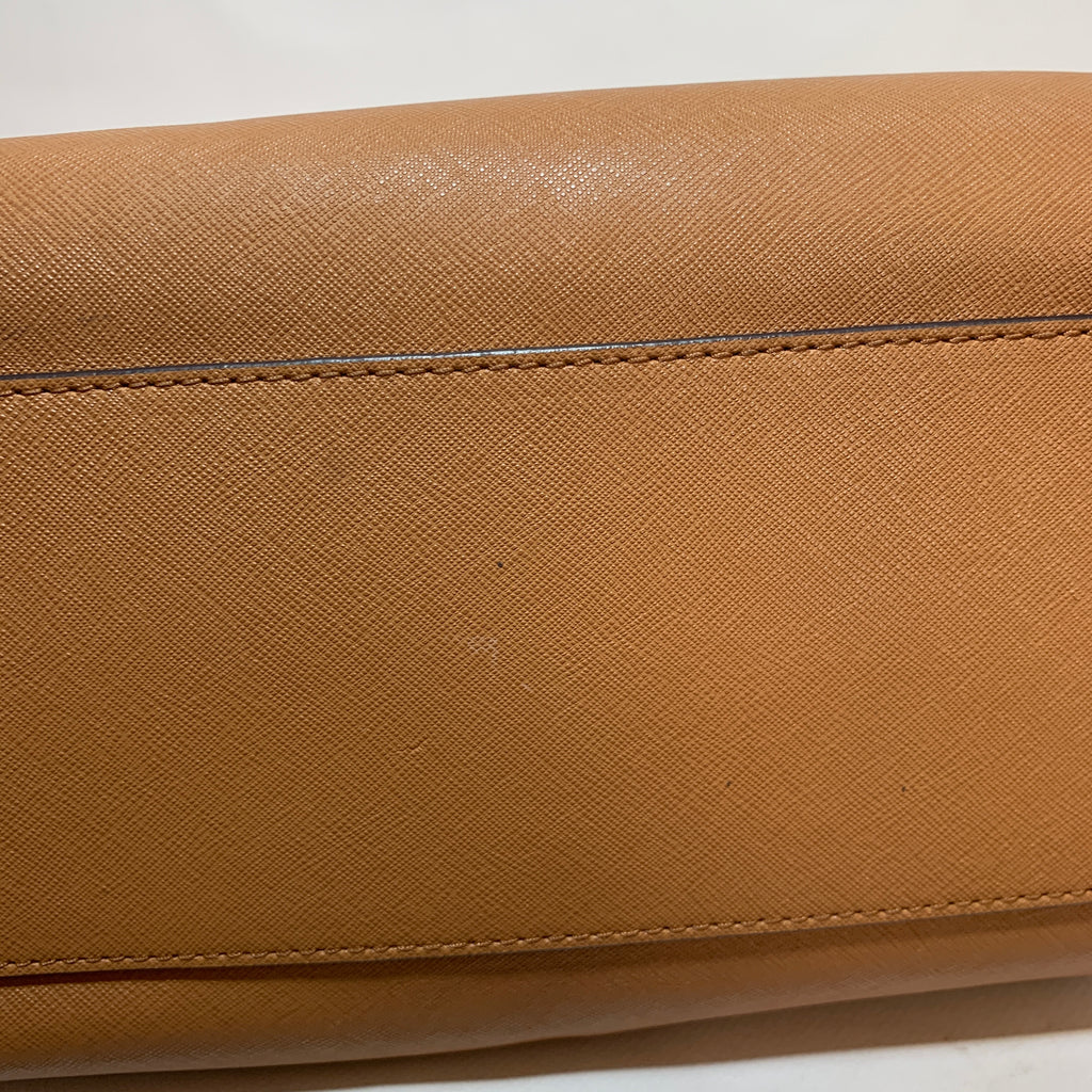 Michael Kors Tan Leather Chain Strap Tote | Pre Loved |