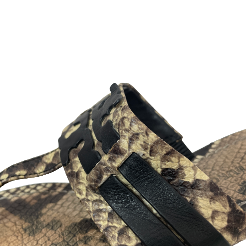 Tory Burch Snakeskin Print 'Leigh' Thong Sandals | Pre Loved |