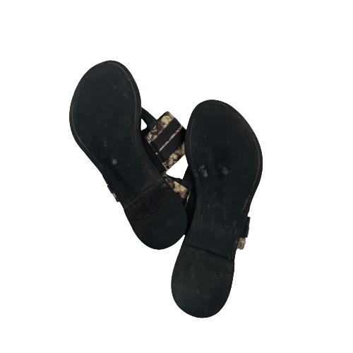 Tory Burch Snakeskin Print 'Leigh' Thong Sandals | Pre Loved |