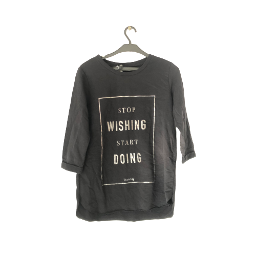 Stradivarius “Stop WIshing” shirt