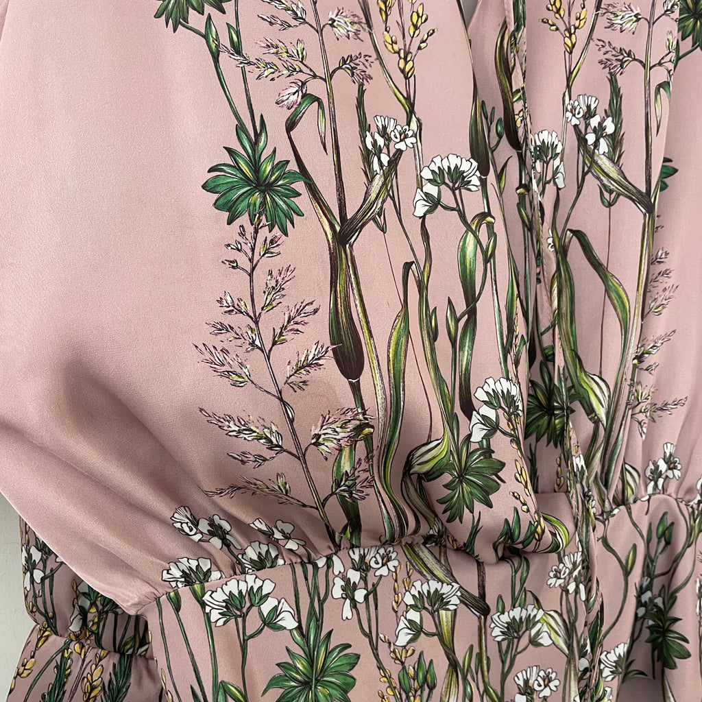 ZARA Pink Floral Printed Bodysuit | Pre Loved |