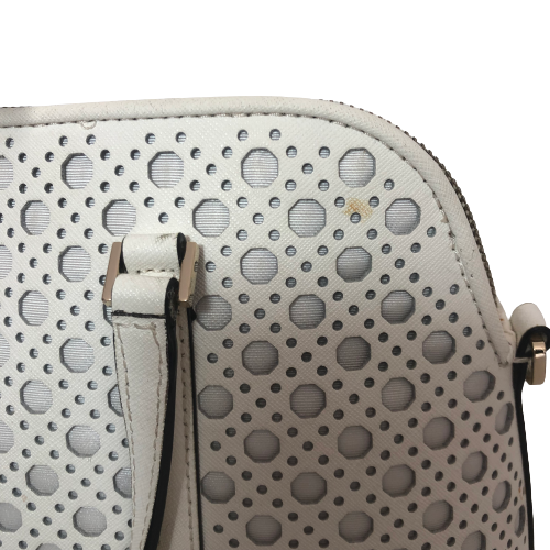 Kate Spade White Leather Newbury Lane Satchel | Pre Loved |