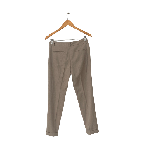 ZARA Beige Cuffed Pants | Pre Loved |