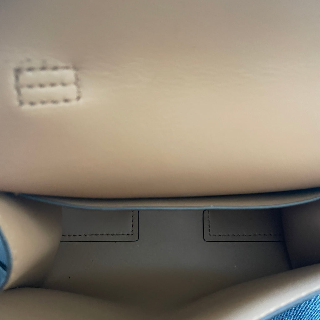 Tory Burch Grey Leather Small 'Parker' Satchel | Pre Loved |