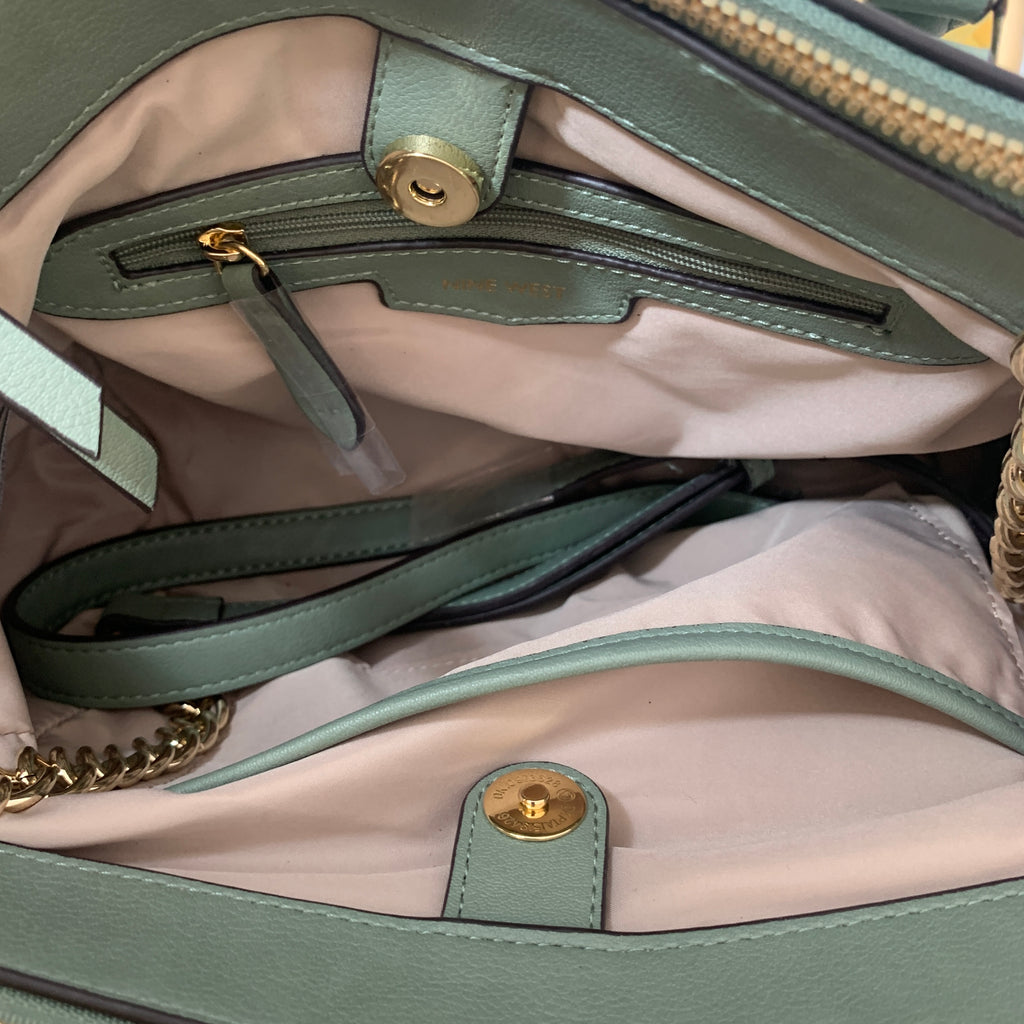 Nine West Mint Green Satchel | Gently Used |