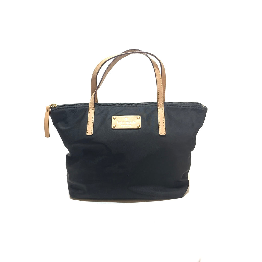 Kate Spade Black Nylon Tote | Pre Loved |