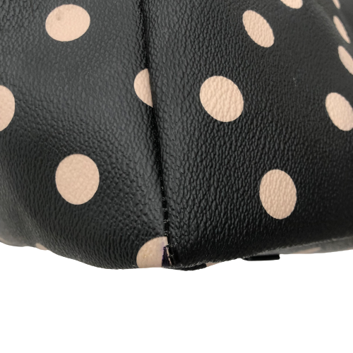 Kate Spade Large Black Polka Dot Coated Canvas Tote | Pre Loved |