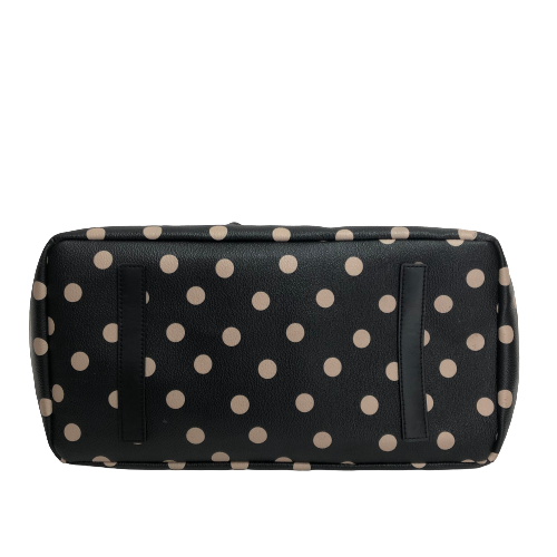 Kate Spade Large Black Polka Dot Coated Canvas Tote | Pre Loved |