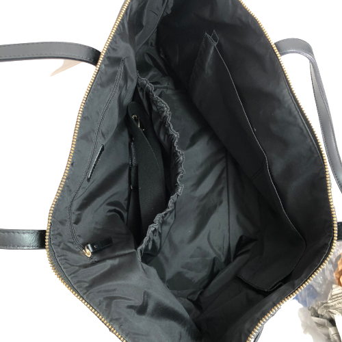 Kate Spade Large Black Polka Dot Coated Canvas Tote | Pre Loved |