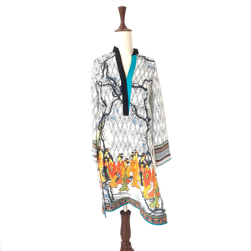 Sania Maskatiya Lawn Printed Kurta | Gently Used |