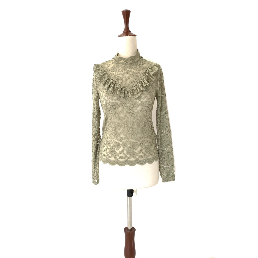 Urban Outfitters Green Lace Top | Brand New |