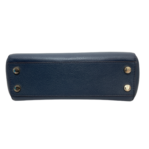 Michael Kors Blue Pebbled Leather 'Karson' Satchel | Brand New |