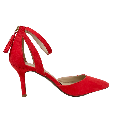 Red Herring Coral Suede Pointed Heels | Brand New |