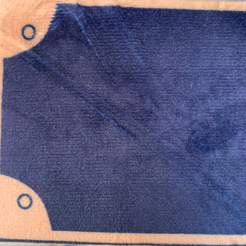 ZARA Blue Suede Box Bag | Pre Loved |