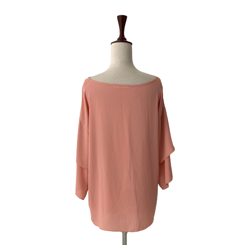 TARA Peach Blouse  | Gently Used |