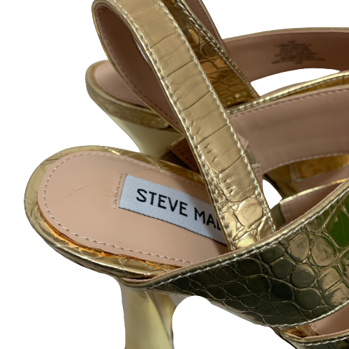 Steve Madden Gold Strappy Heels | Gently Used |