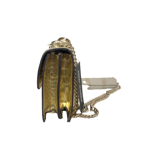 Steve Madden Gold Croc Embossed Crossbody Bag | Brand New |
