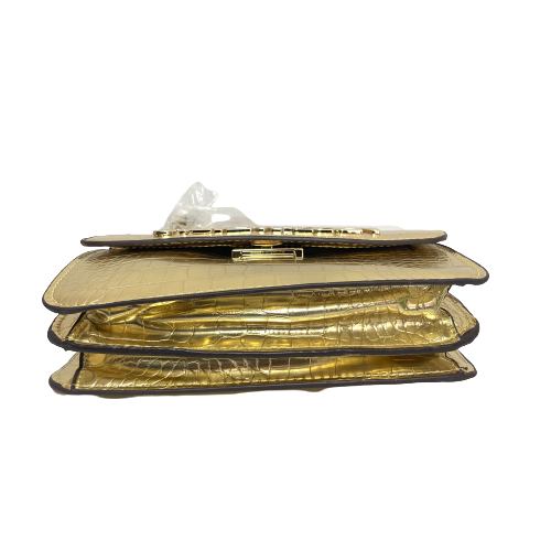 Steve Madden Gold Croc Embossed Crossbody Bag | Brand New |