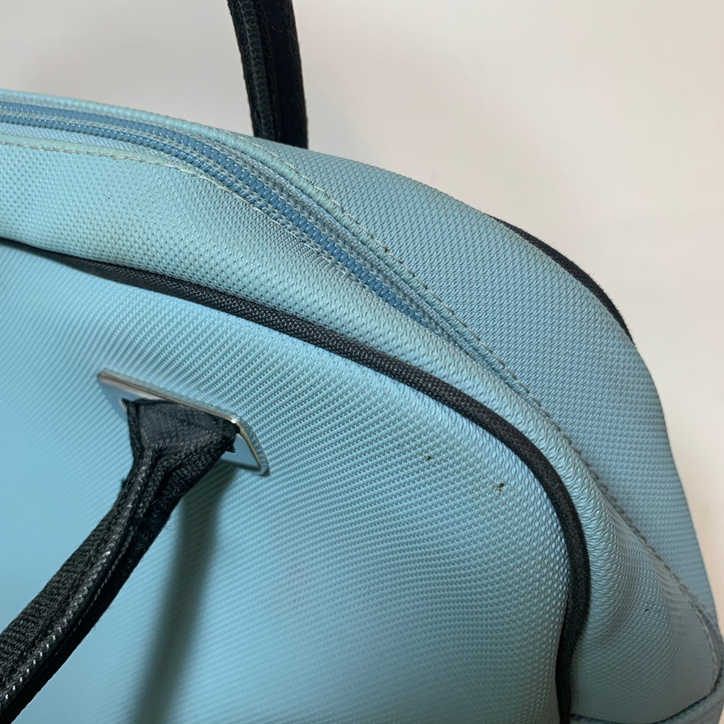 Lacoste Light Blue Bowling Bag Tote | Pre Loved |