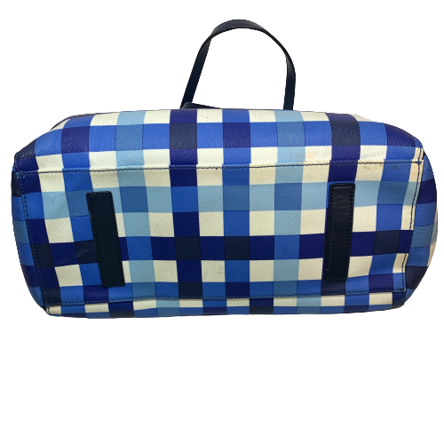 Kate Spade Blue Checked Tote Bag | Pre Loved |