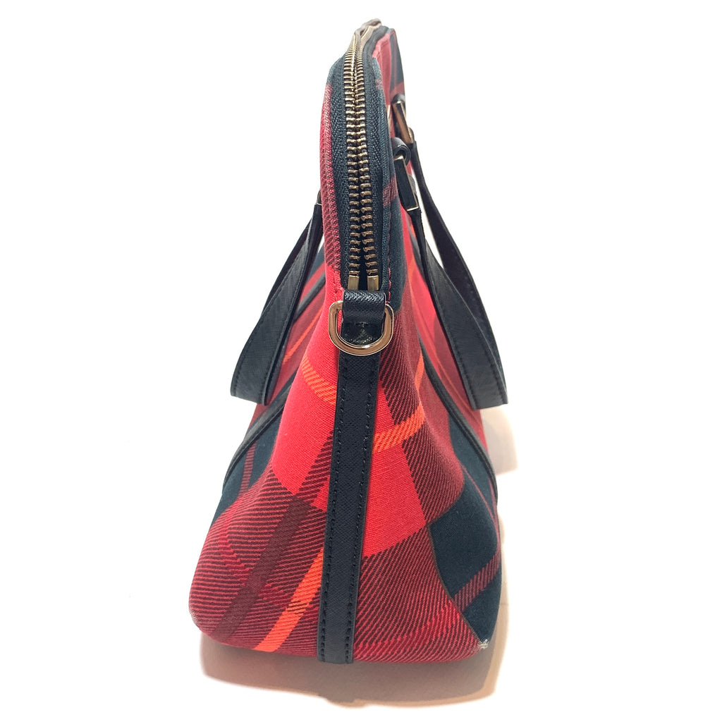 Kate Spade Red Newbury Lane Plaid Tote | Pre Loved |