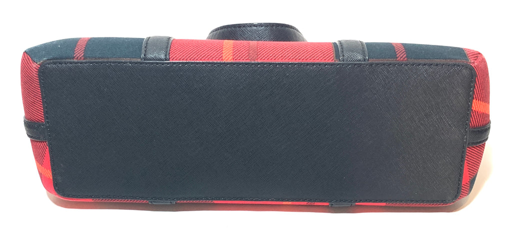 Kate Spade Red Newbury Lane Plaid Tote | Pre Loved |
