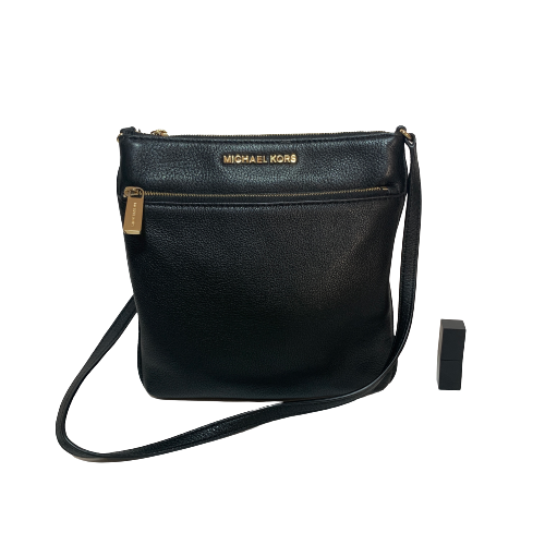 Michael Kors Black Leather Crossbody Bag | Gently Used |