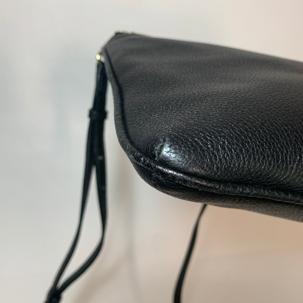 Michael Kors Black Leather Crossbody Bag | Gently Used |