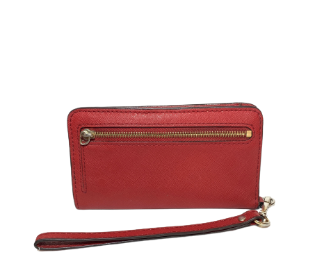 Michael Kors Red Leather Wristlet Wallet | Pre Loved |